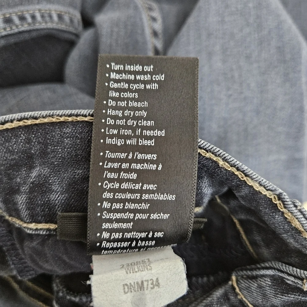 Paige Federal Slim Straight Jeans Mid Rise Wilkins Dark Wash Denim 29 - Picture 7 of 10